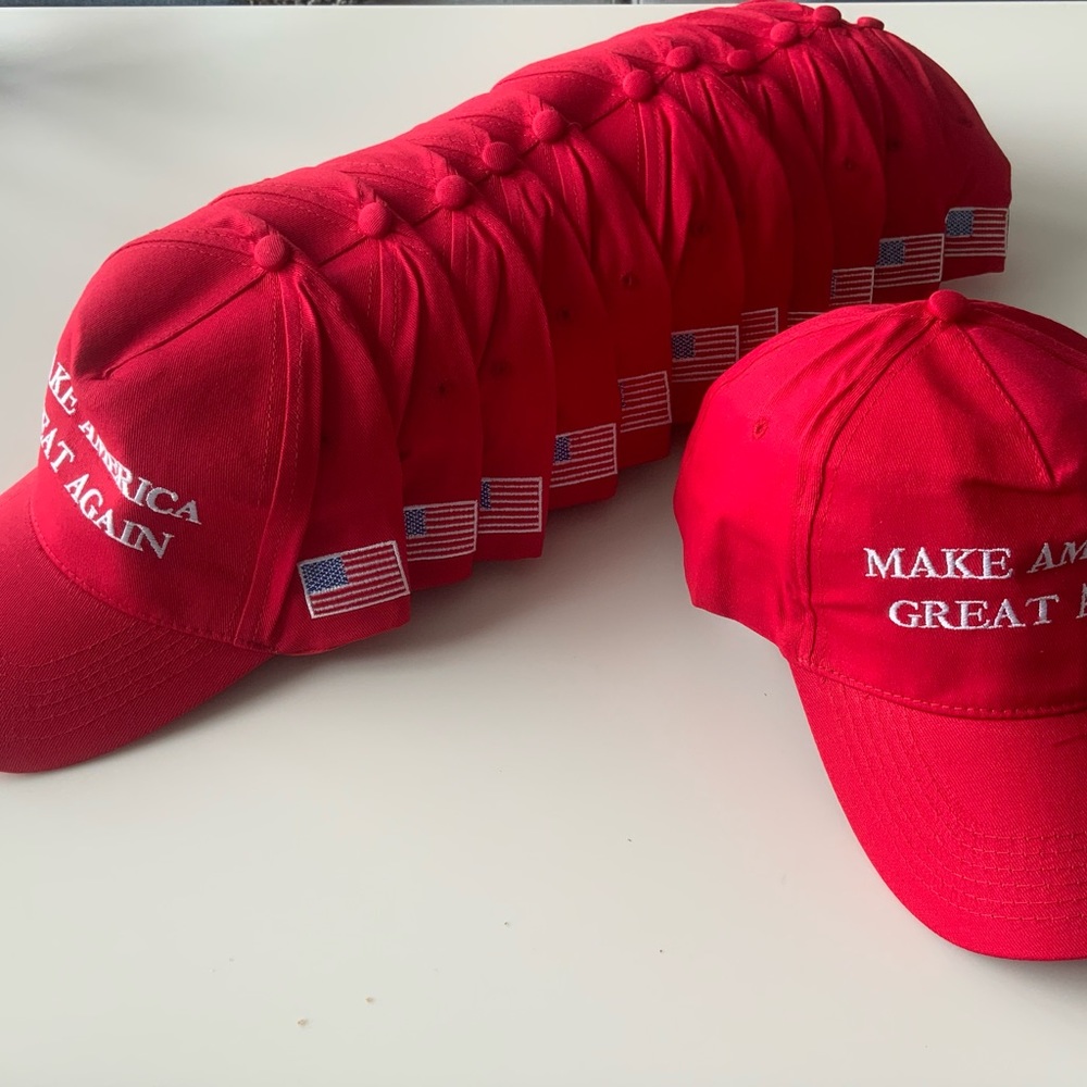RARE - Lot of 10 NEW MAGA hats 50% Off... now, only $70.